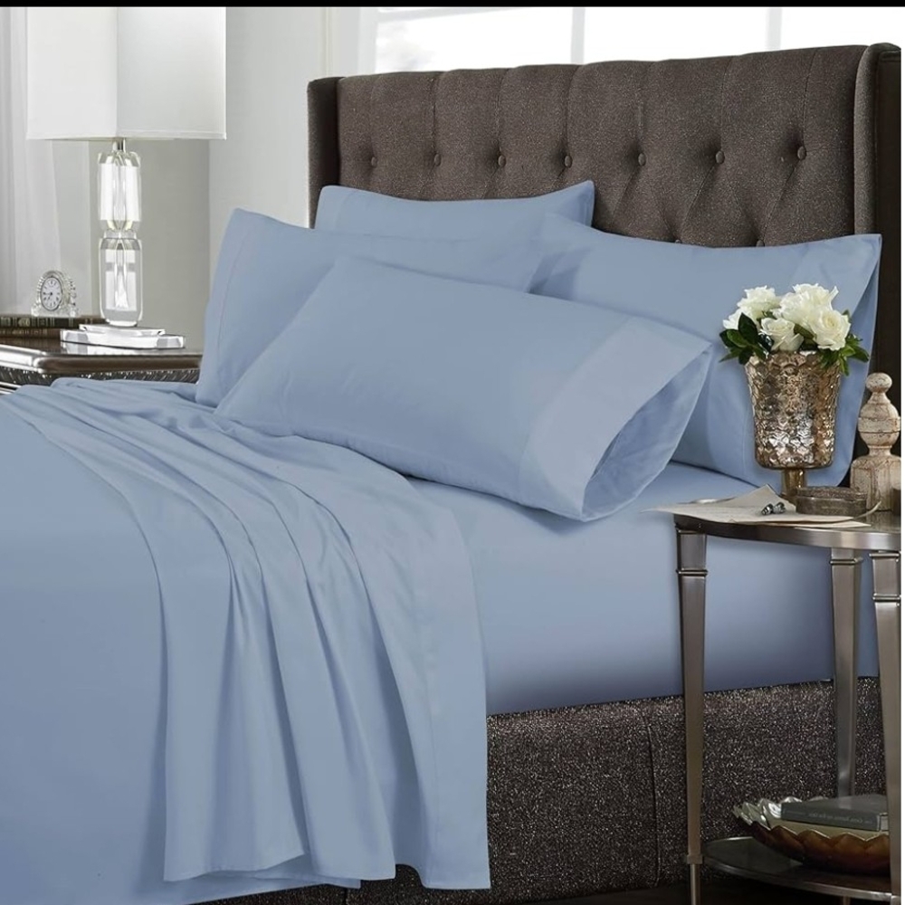 Tribeca Living King Sheet Set in Light Blue
